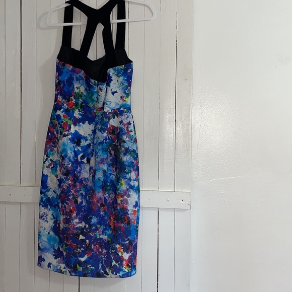 SEXY BLACK HALO dress in floral print sz 6 - Picture 8 of 12